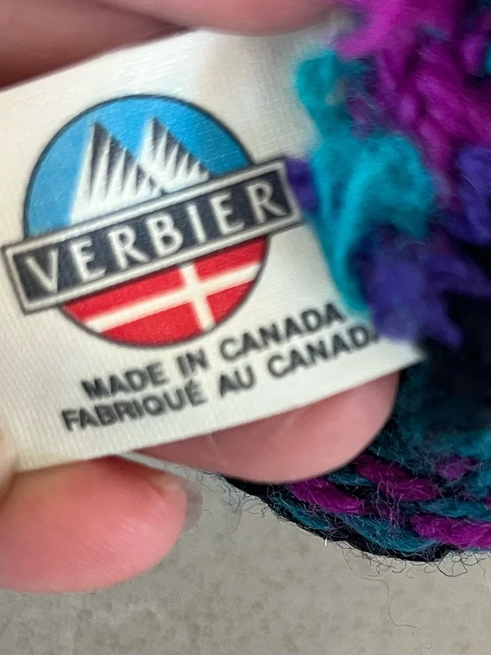 Vintage Verbier Winter Beanie Ear Flaps Tassel 100% Wool Women’s Made in Canada